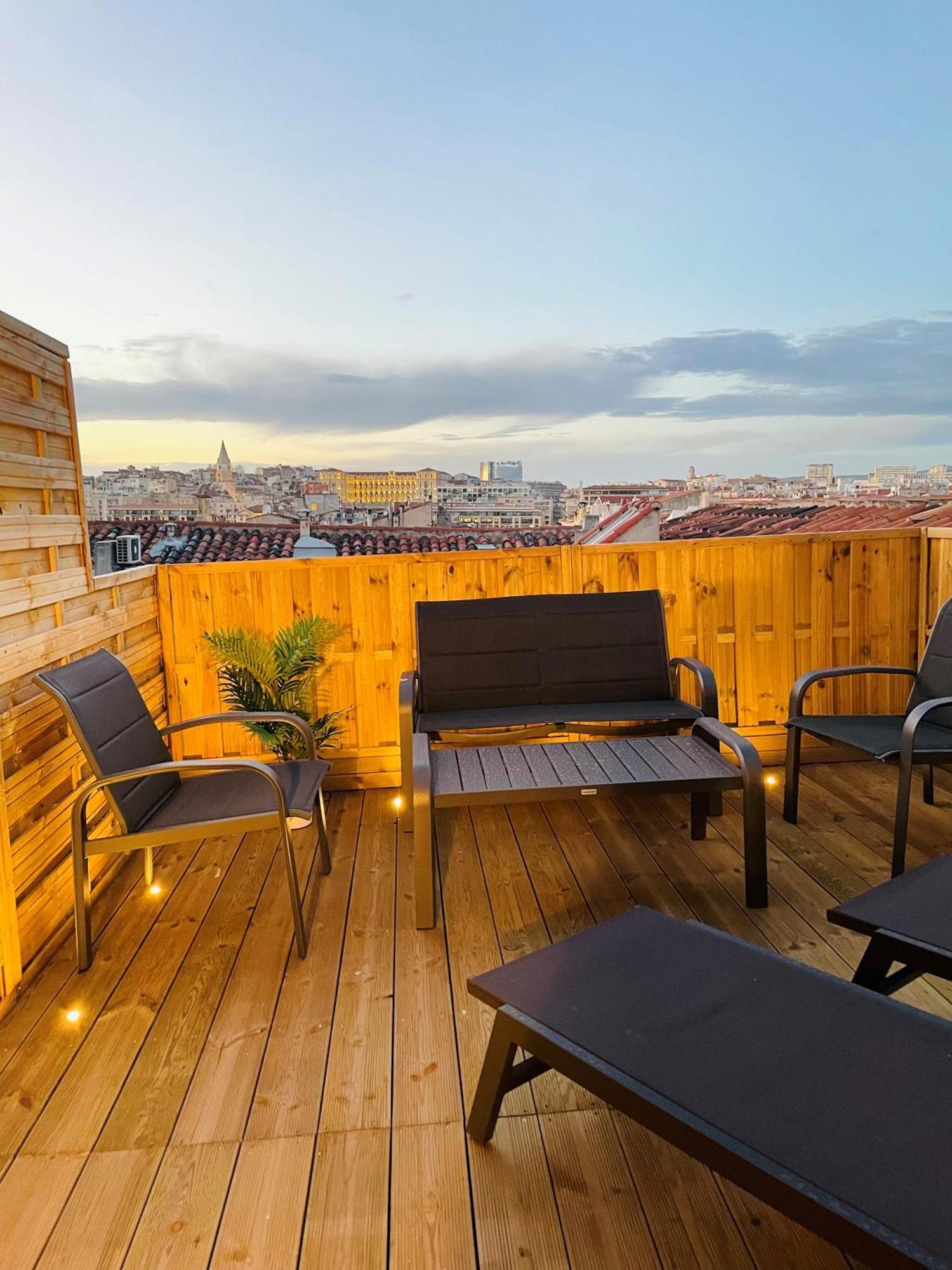 Honore - Rooftop Avec Vue - Appartement T3 Atypique Centre Ville Vieux Port Proche Opera Marseille Exterior photo